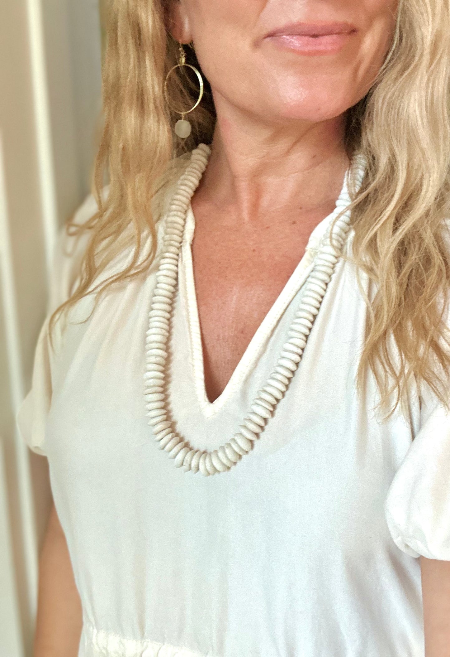 Ashanti Waves Long Statement Necklace