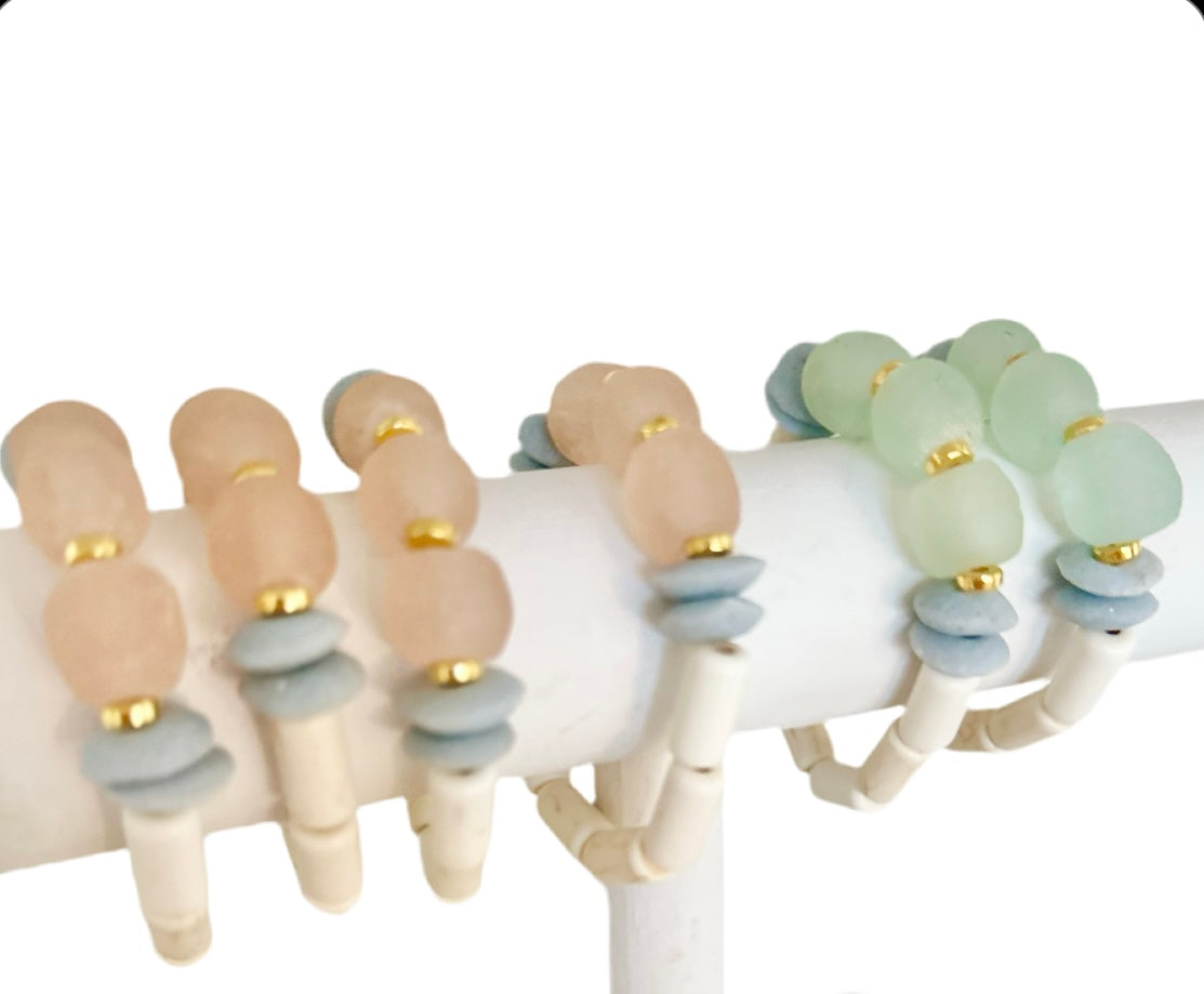 Ashanti Seaglass Bracelet