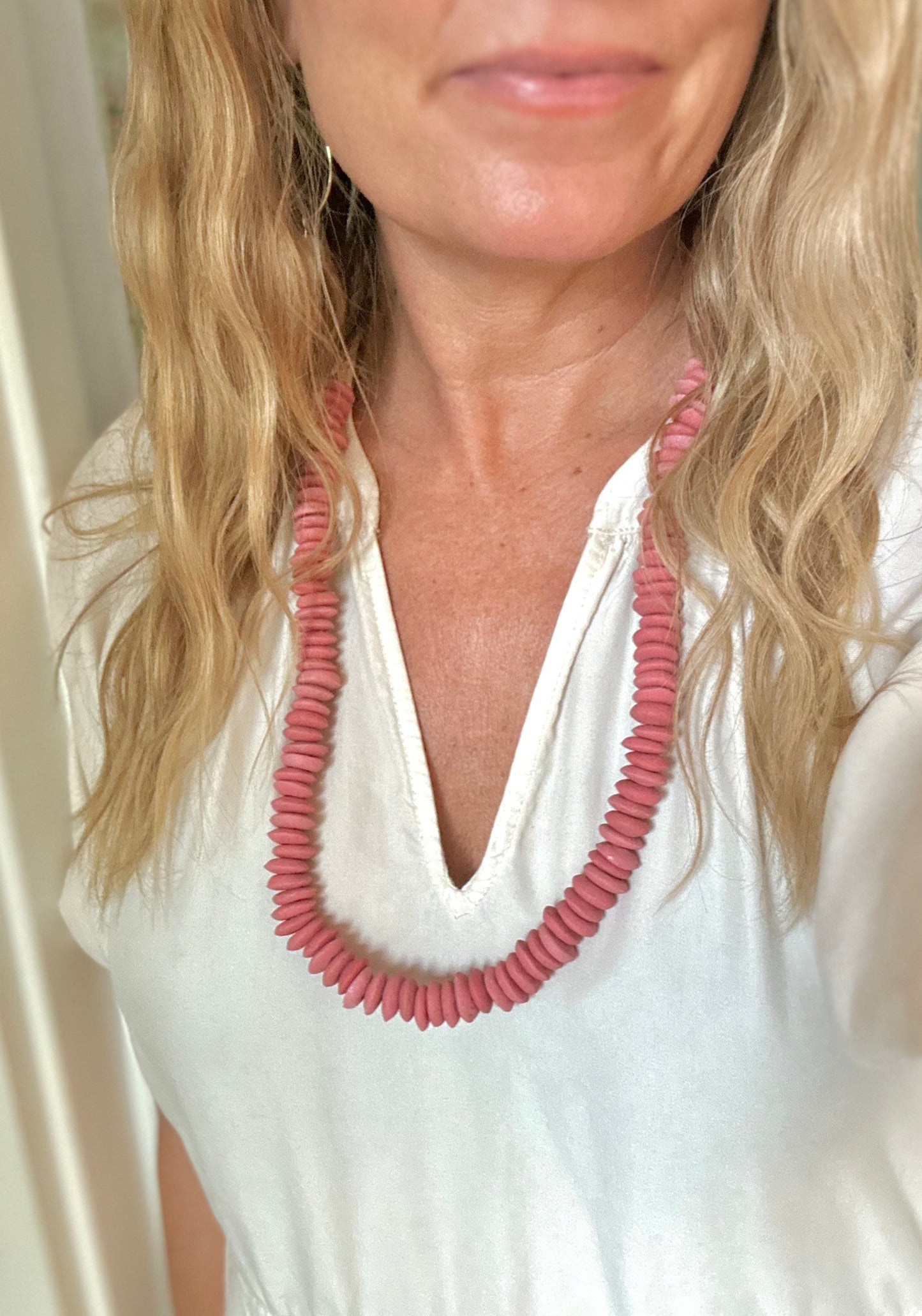 Ashanti Waves Long Statement Necklace