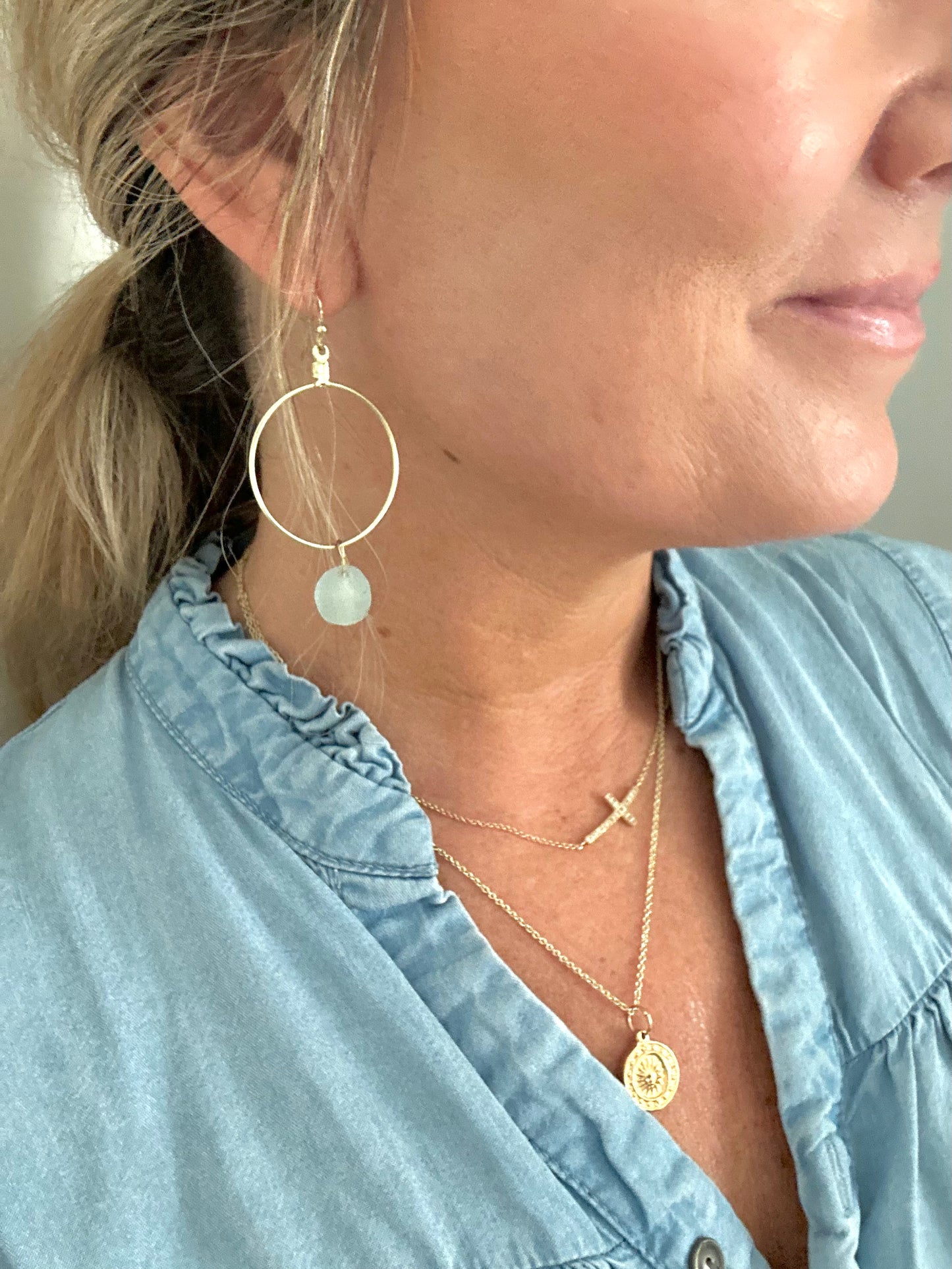 Simply Sea Glass Earrings