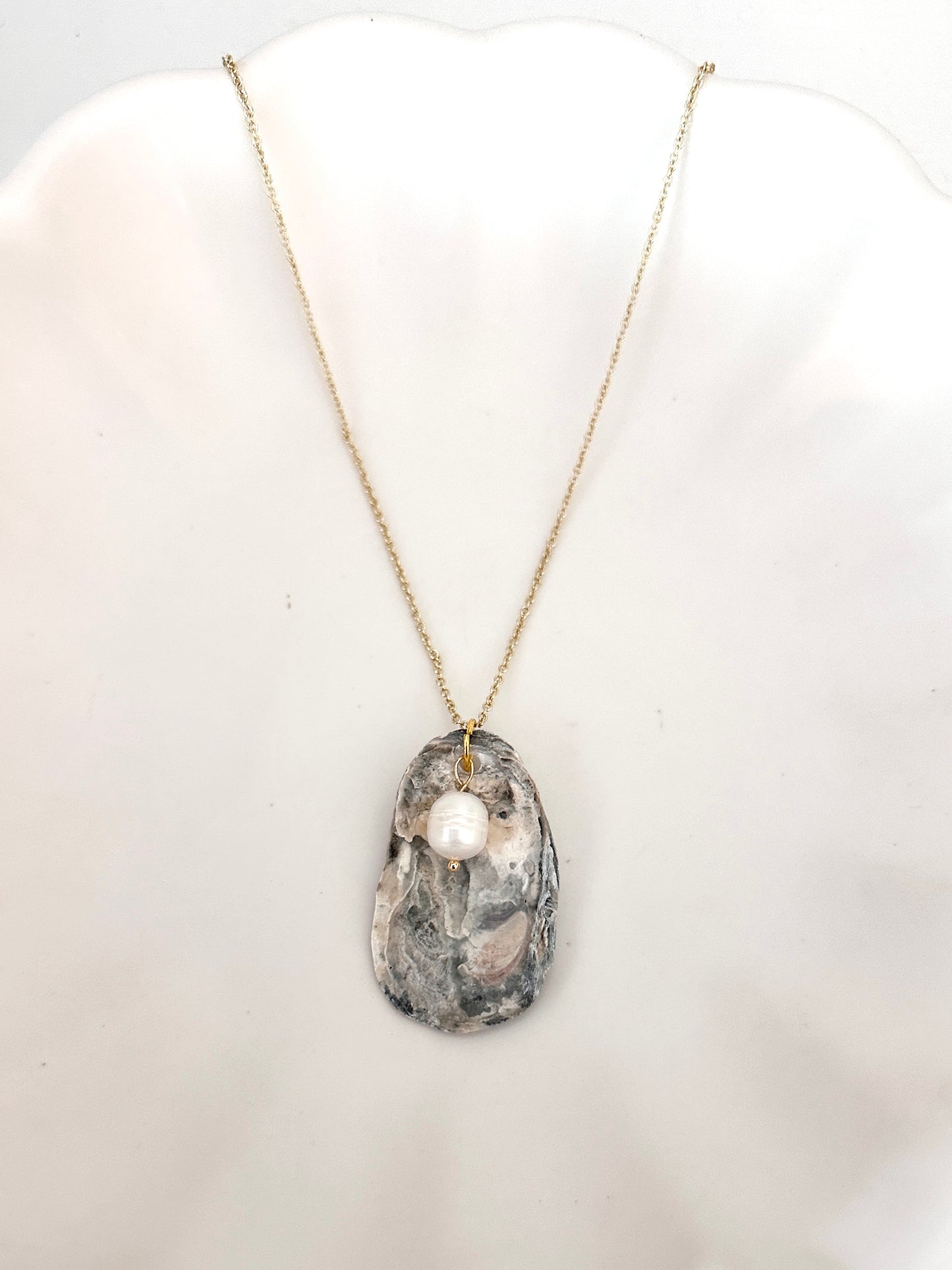 Beachcomber Oyster Shell Necklace