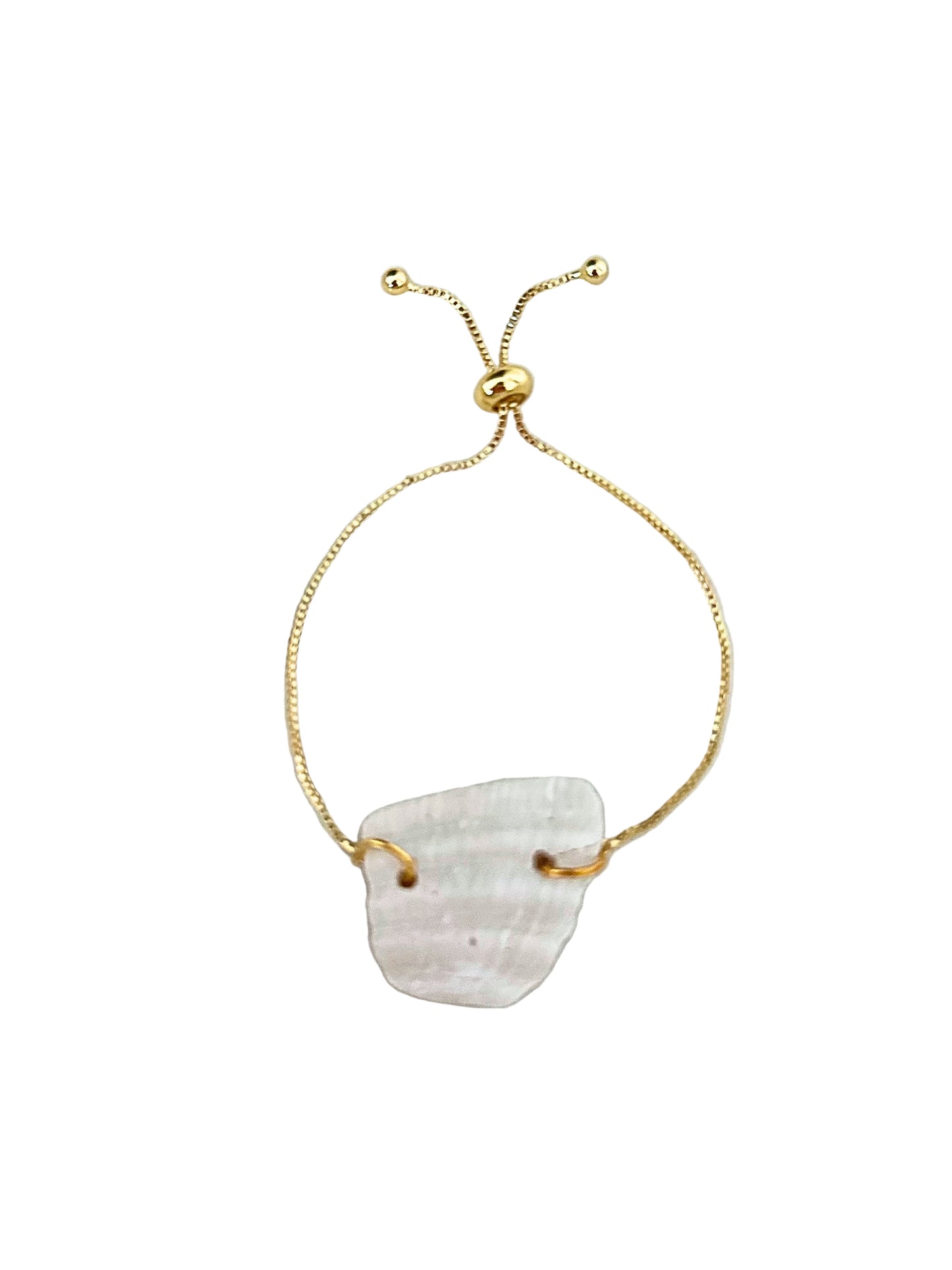 Dainty Gold Bracelets | Shell + Sea glass