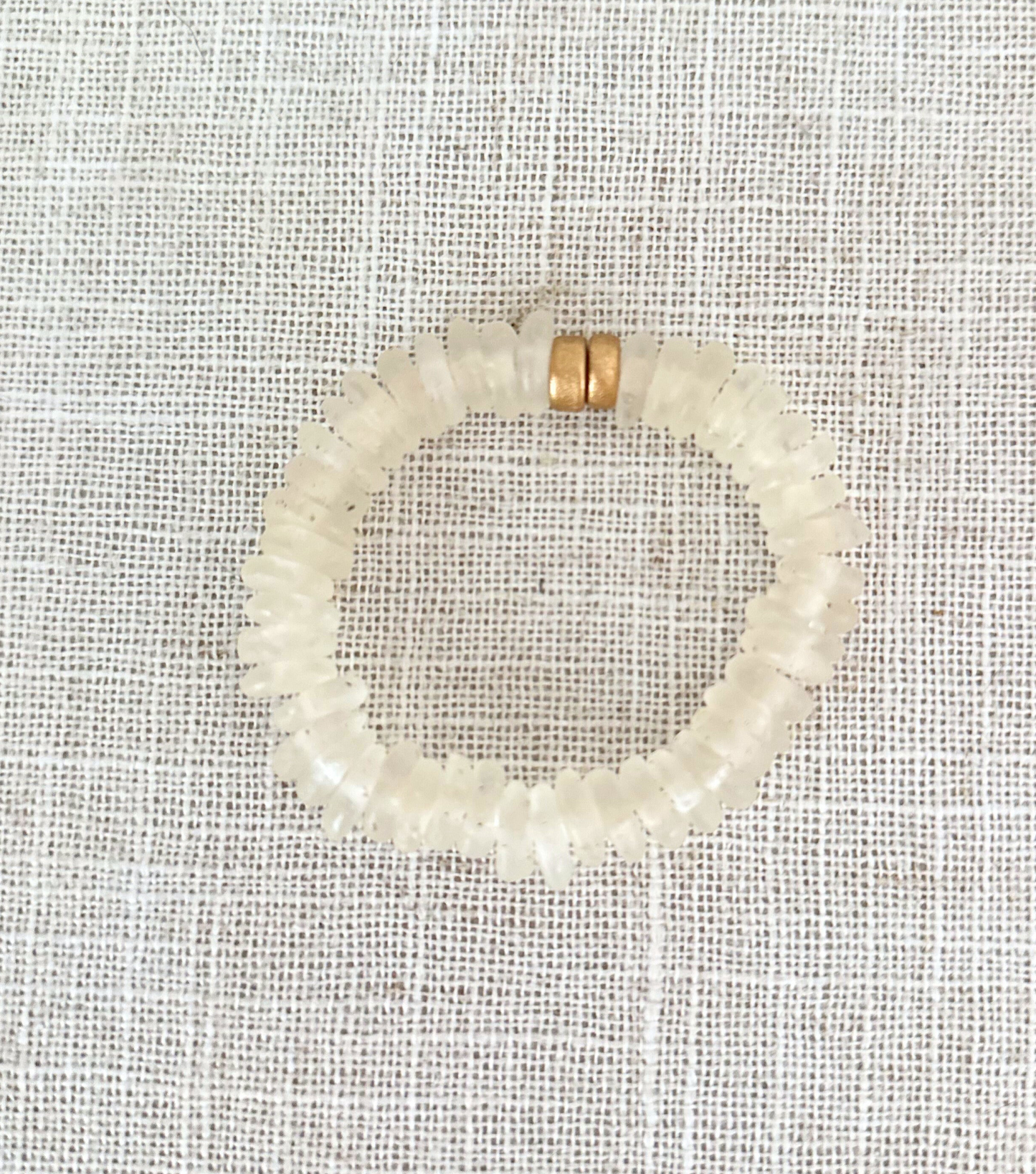 Salt + Sol Sea Glass Disc Bracelet
