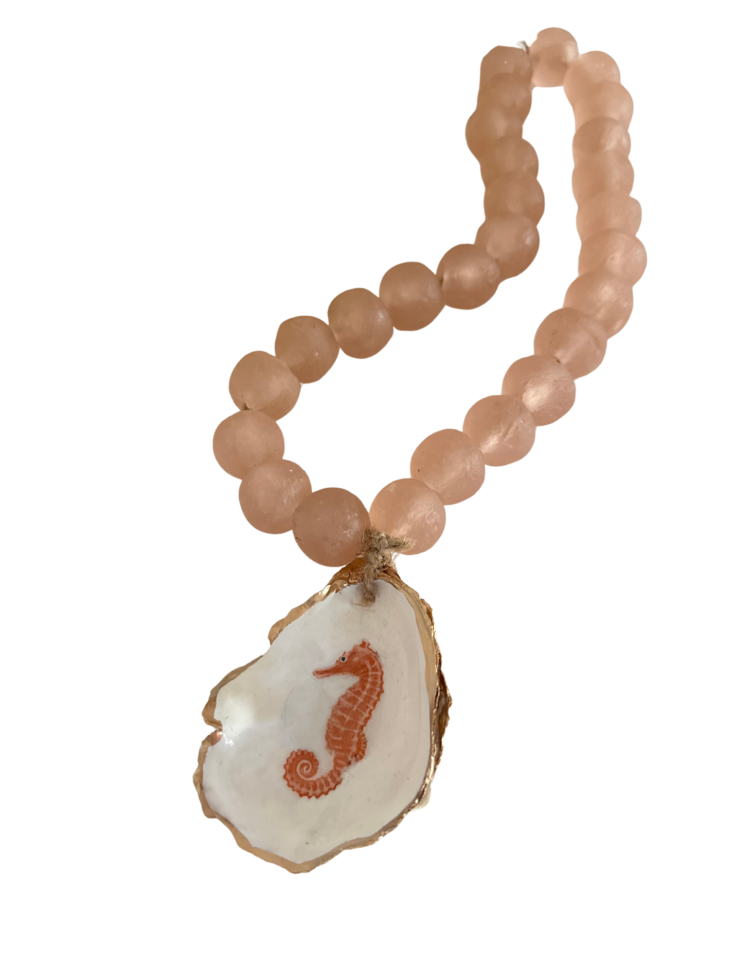 Decorative Sea Glass + Oyster Beads