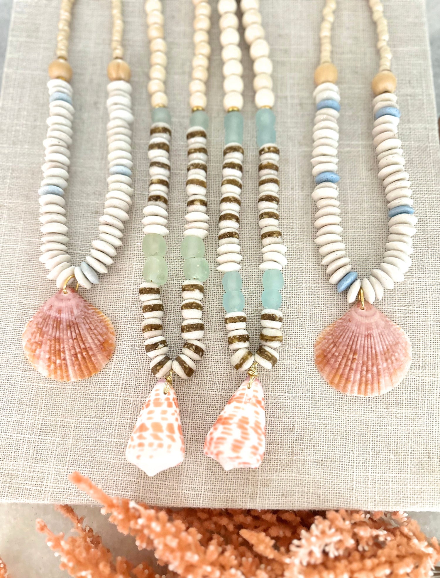 Beaded + Scarf Necklaces