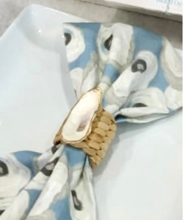 Oyster Shell Napkin Rings