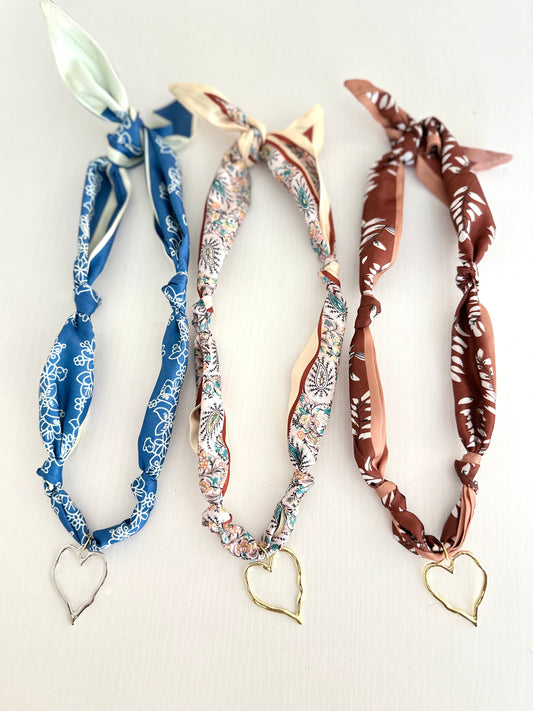 Knotted Silky Pendant Necklace / 7 styles / Fall Collection