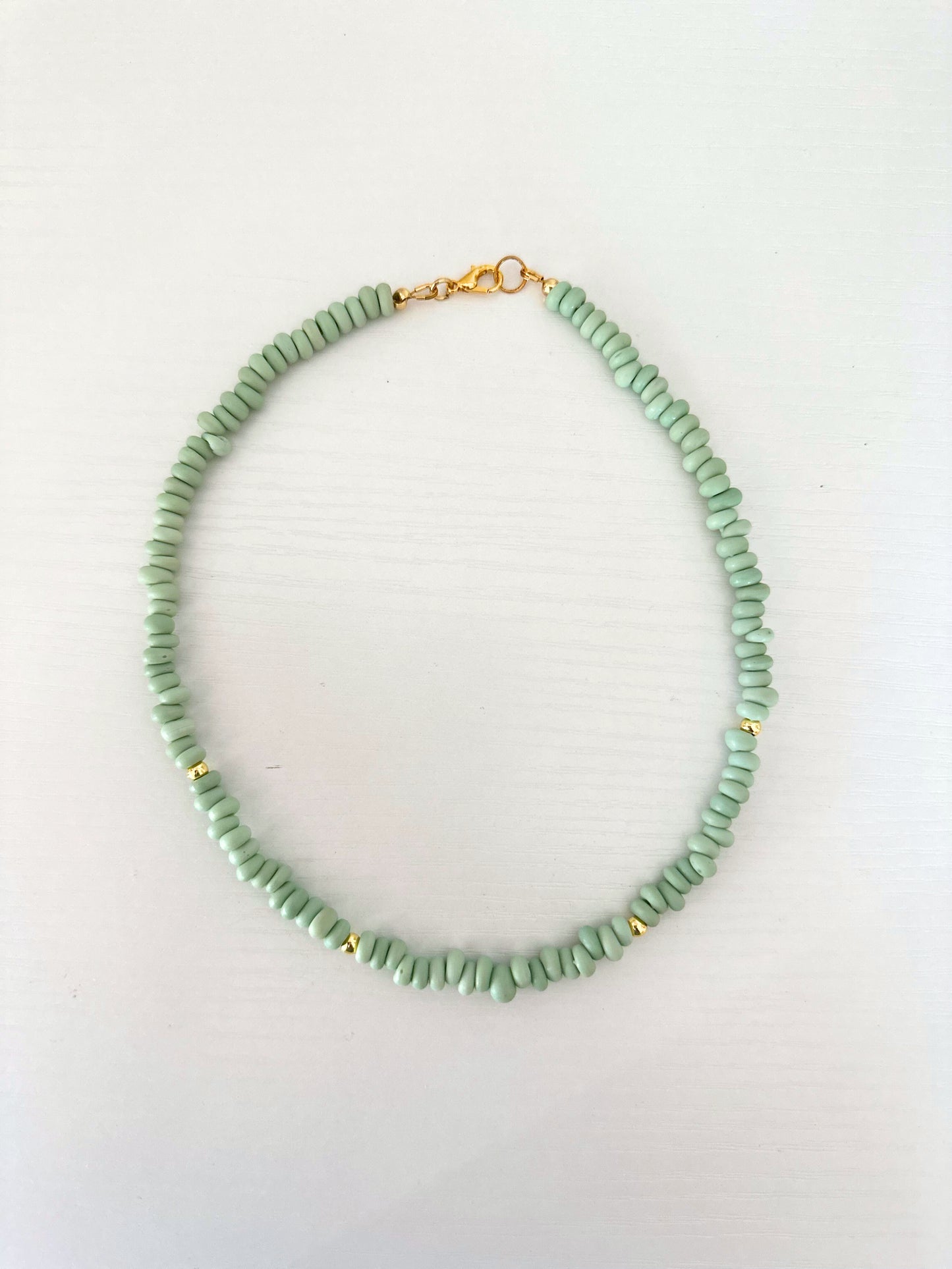 Java + Gold Accent Beaded Necklaces