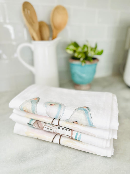 Coastal Tea Towels / 3 styles
