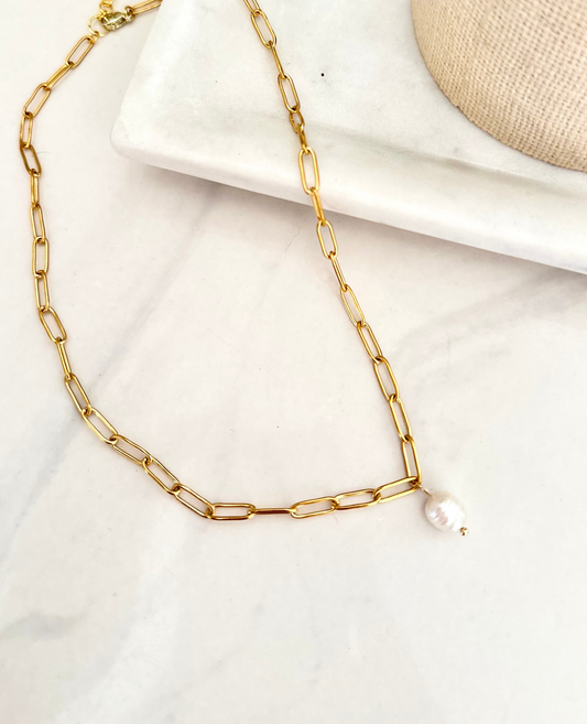 Capers Pearl Necklace