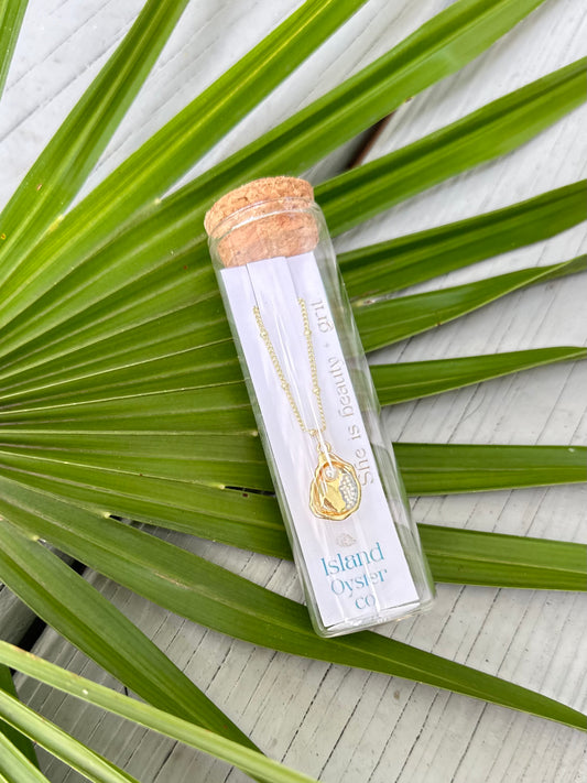 Island Oyster Necklace | ‘Message in a Bottle Collection’