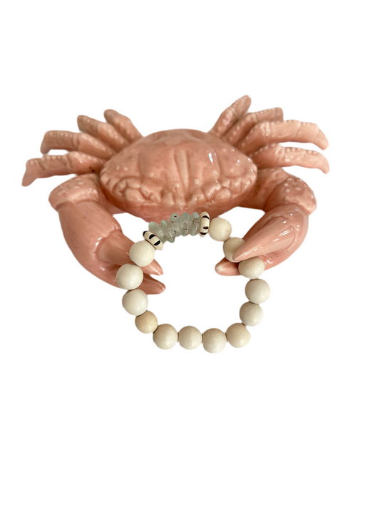 Clear Sea Glass Bracelet