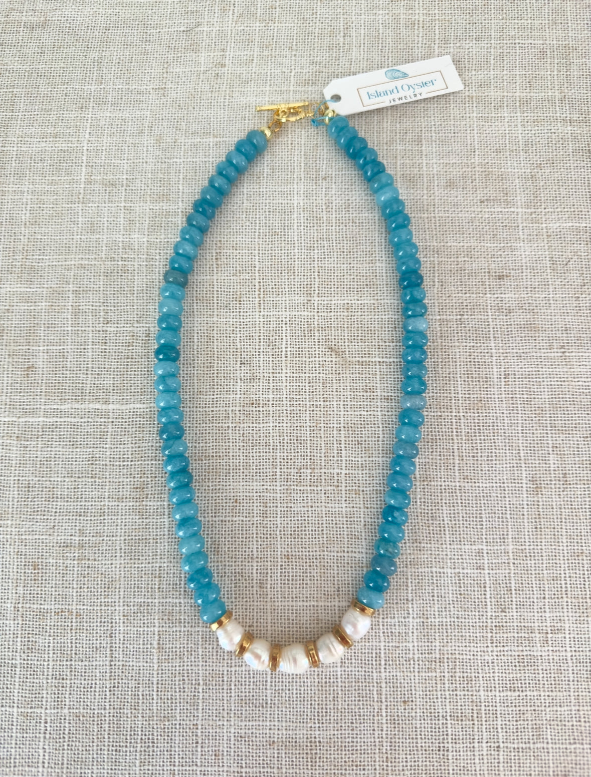 Blue Tides Pearl Necklace