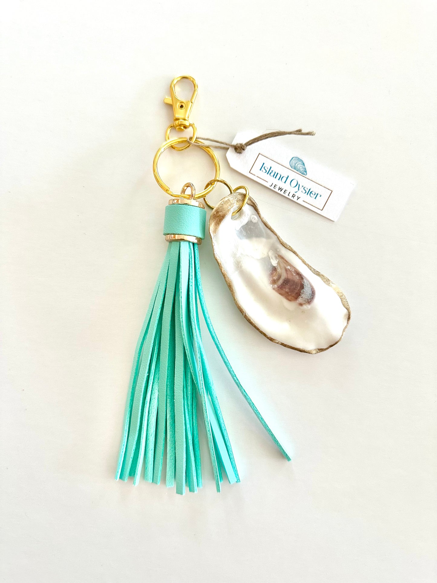 Tassel + Oyster Bag Charm / Keychain