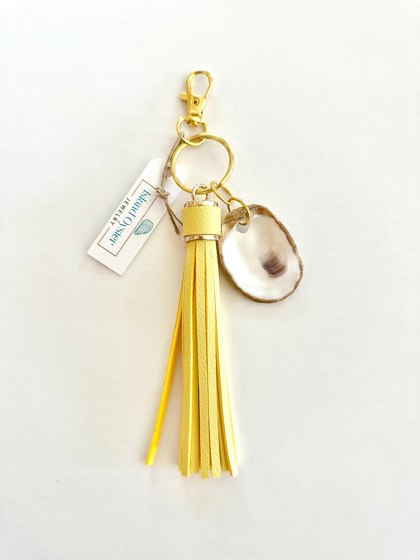 Tassel + Oyster Bag Charm / Keychain