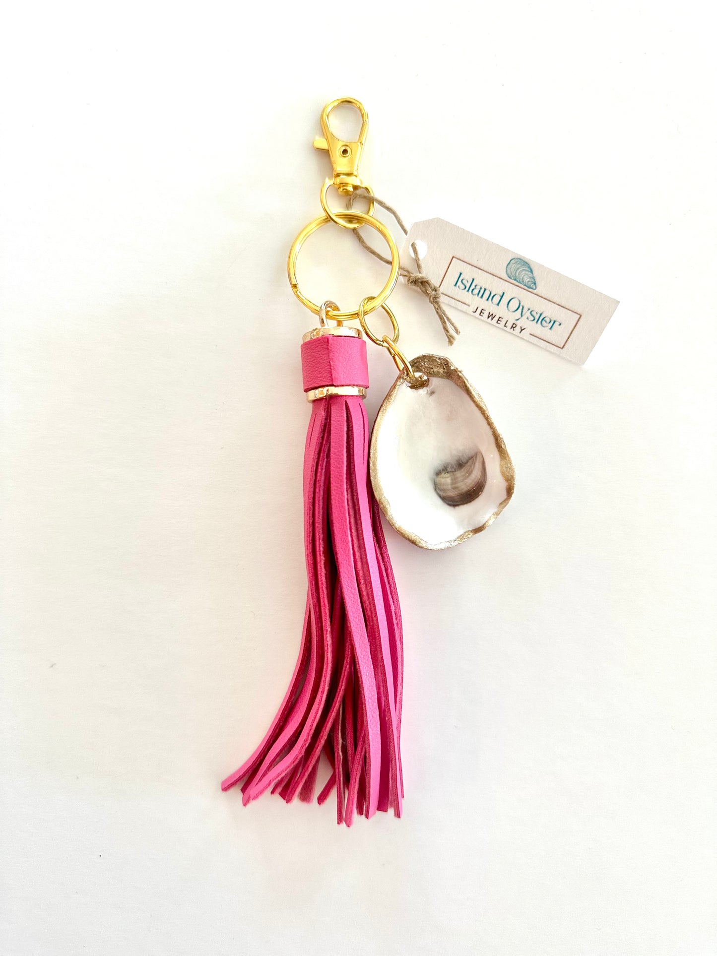 Tassel + Oyster Bag Charm / Keychain