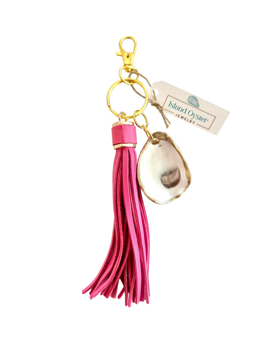 Tassel + Oyster Bag Charm / Keychain