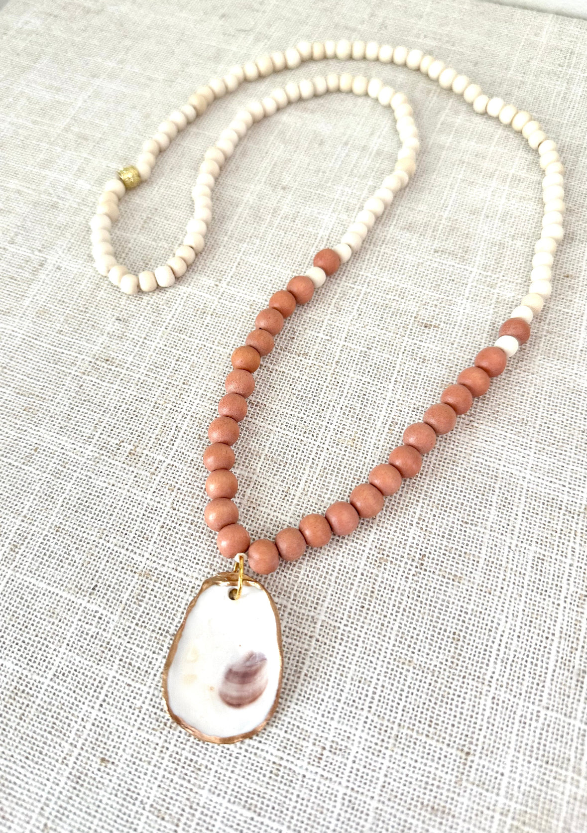 Long Oyster Shell Necklaces