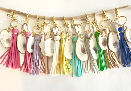 Tassel + Oyster Bag Charm / Keychain