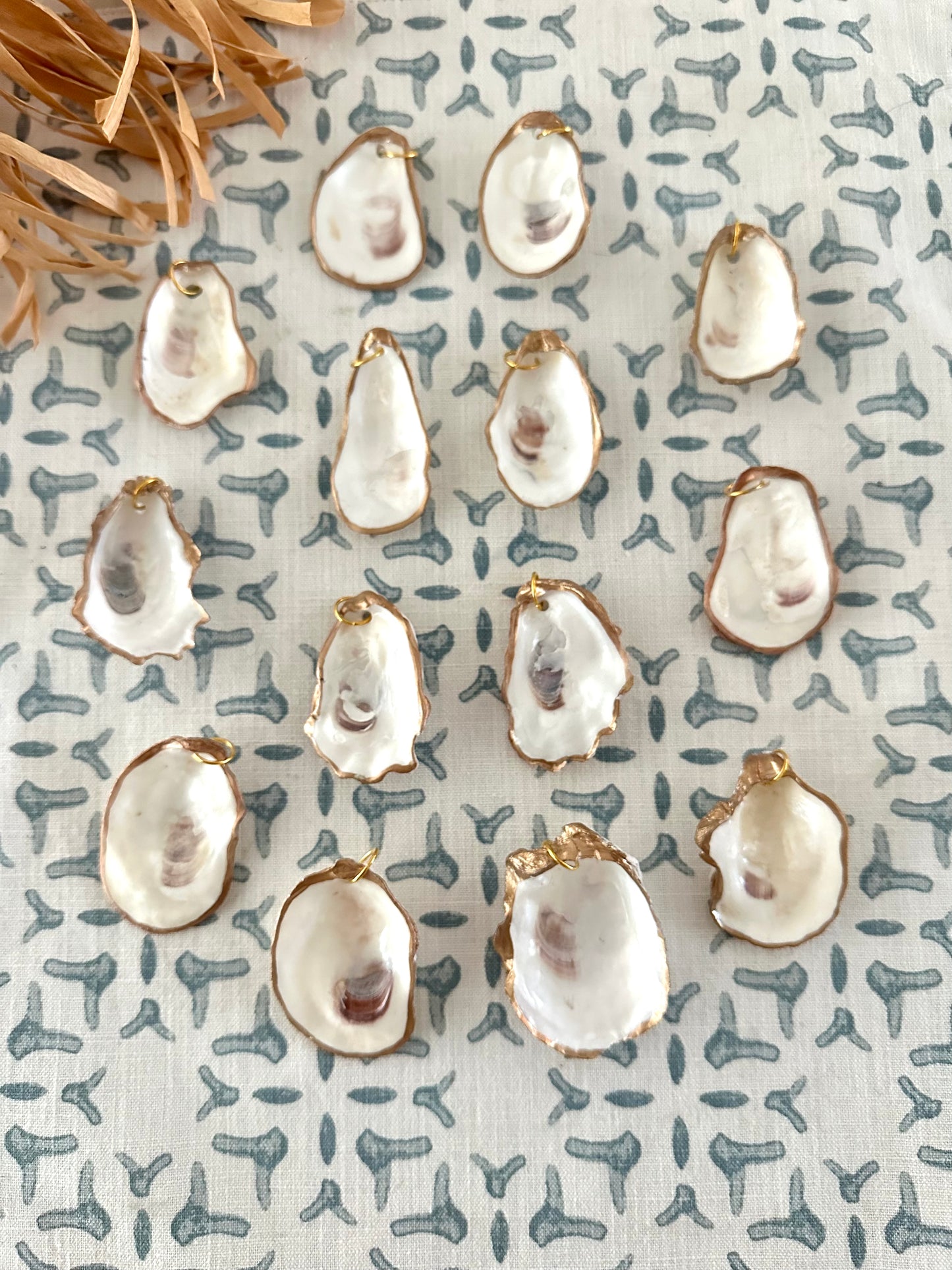 Gilded Oyster Shell Pendant