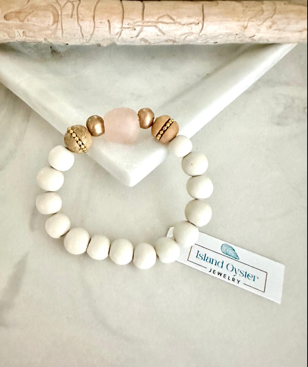 Sea Glass + Coconut Bracelet | 2 Colors