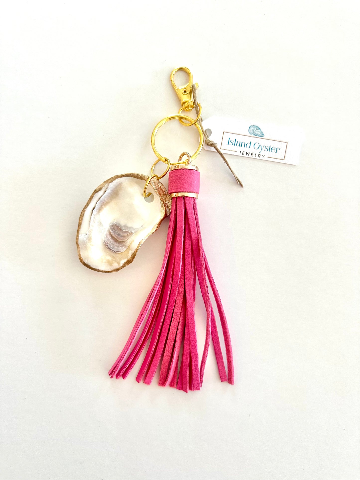 Tassel + Oyster Bag Charm / Keychain