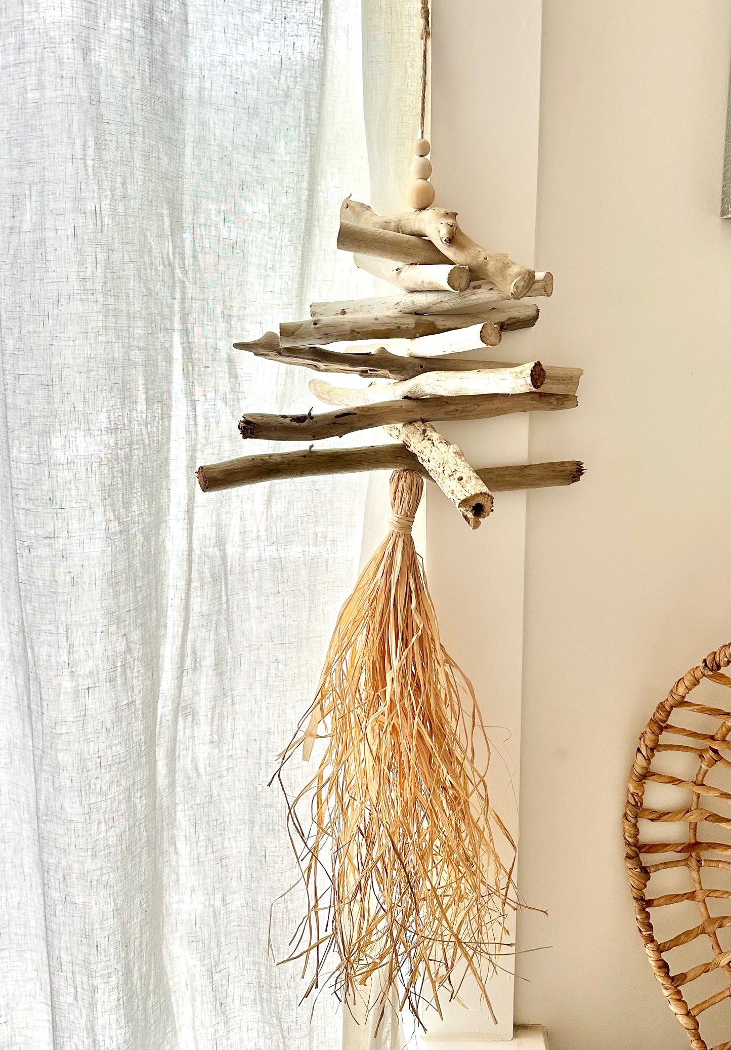 Driftwood + Raffia Wall Hanging