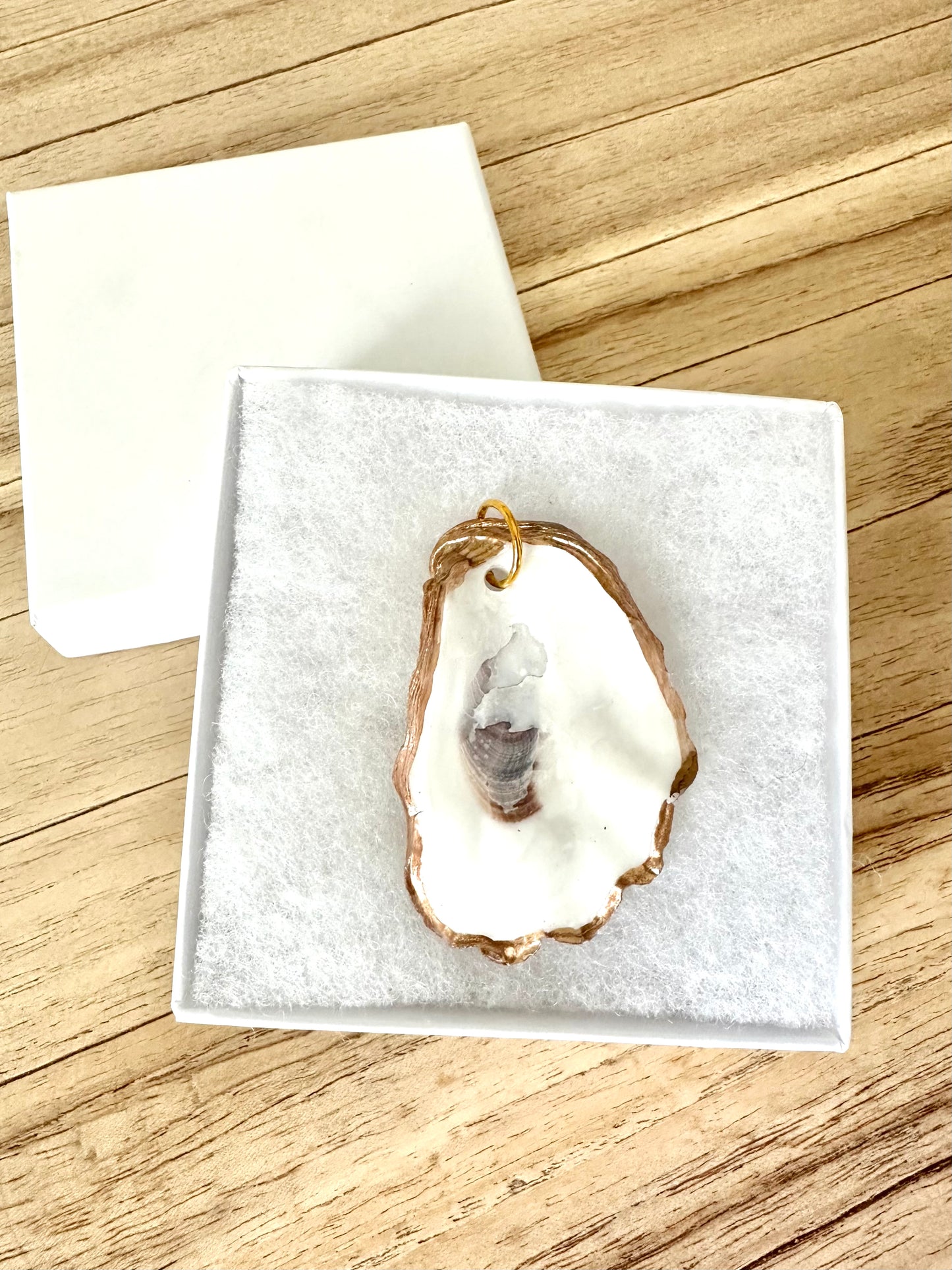 Gilded Oyster Shell Pendant