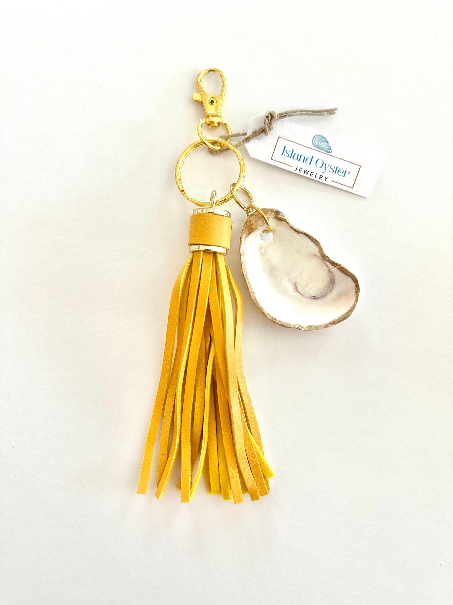 Tassel + Oyster Bag Charm / Keychain