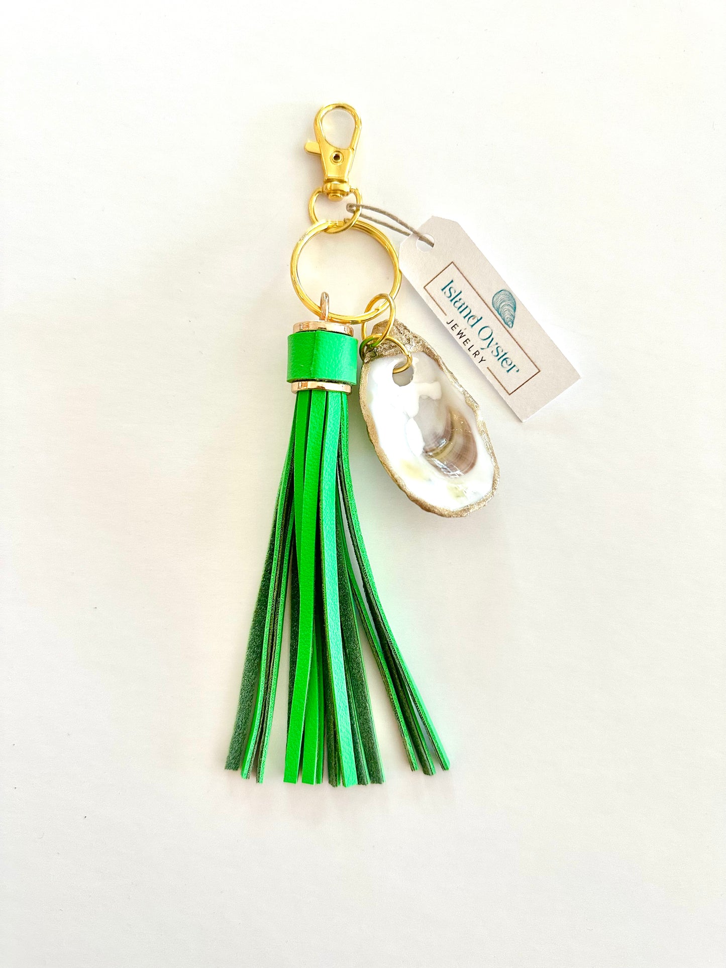 Tassel + Oyster Bag Charm / Keychain