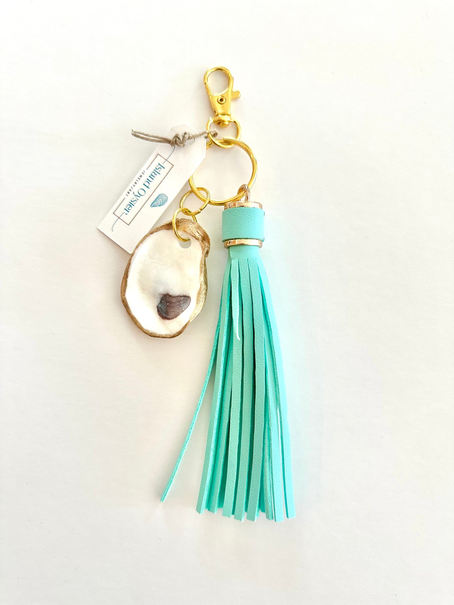 Tassel + Oyster Bag Charm / Keychain