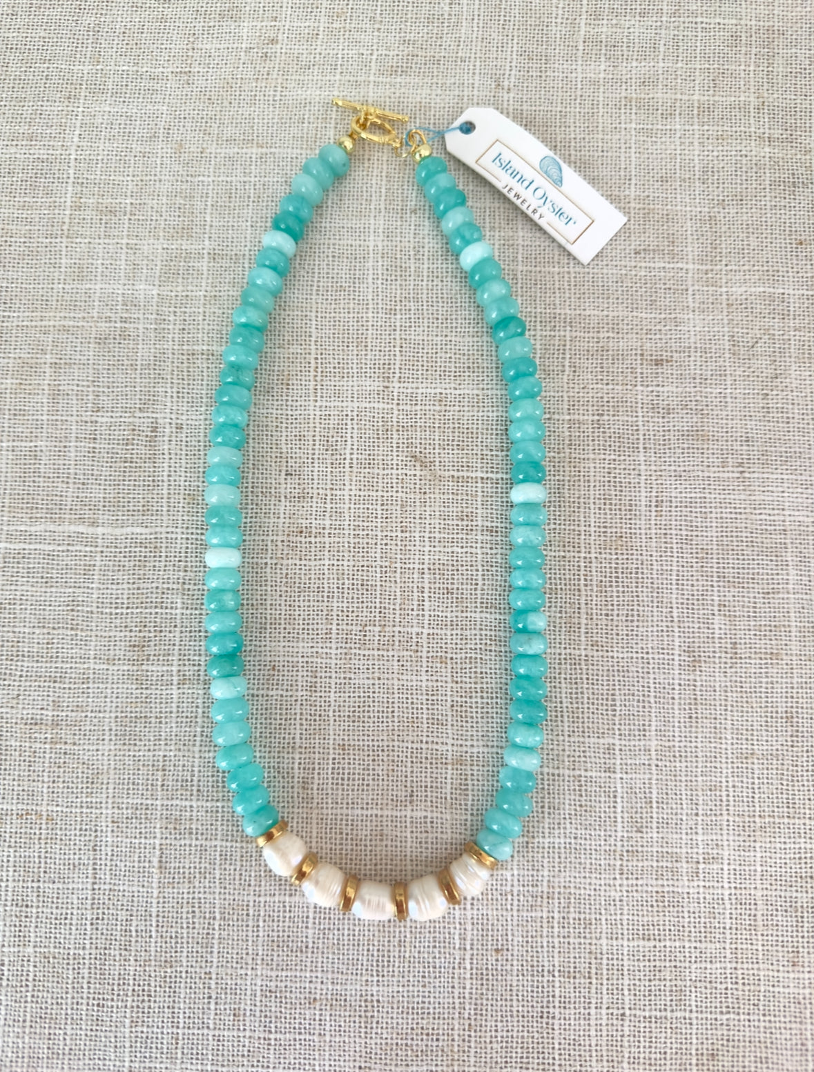 Blue Tides Pearl Necklace