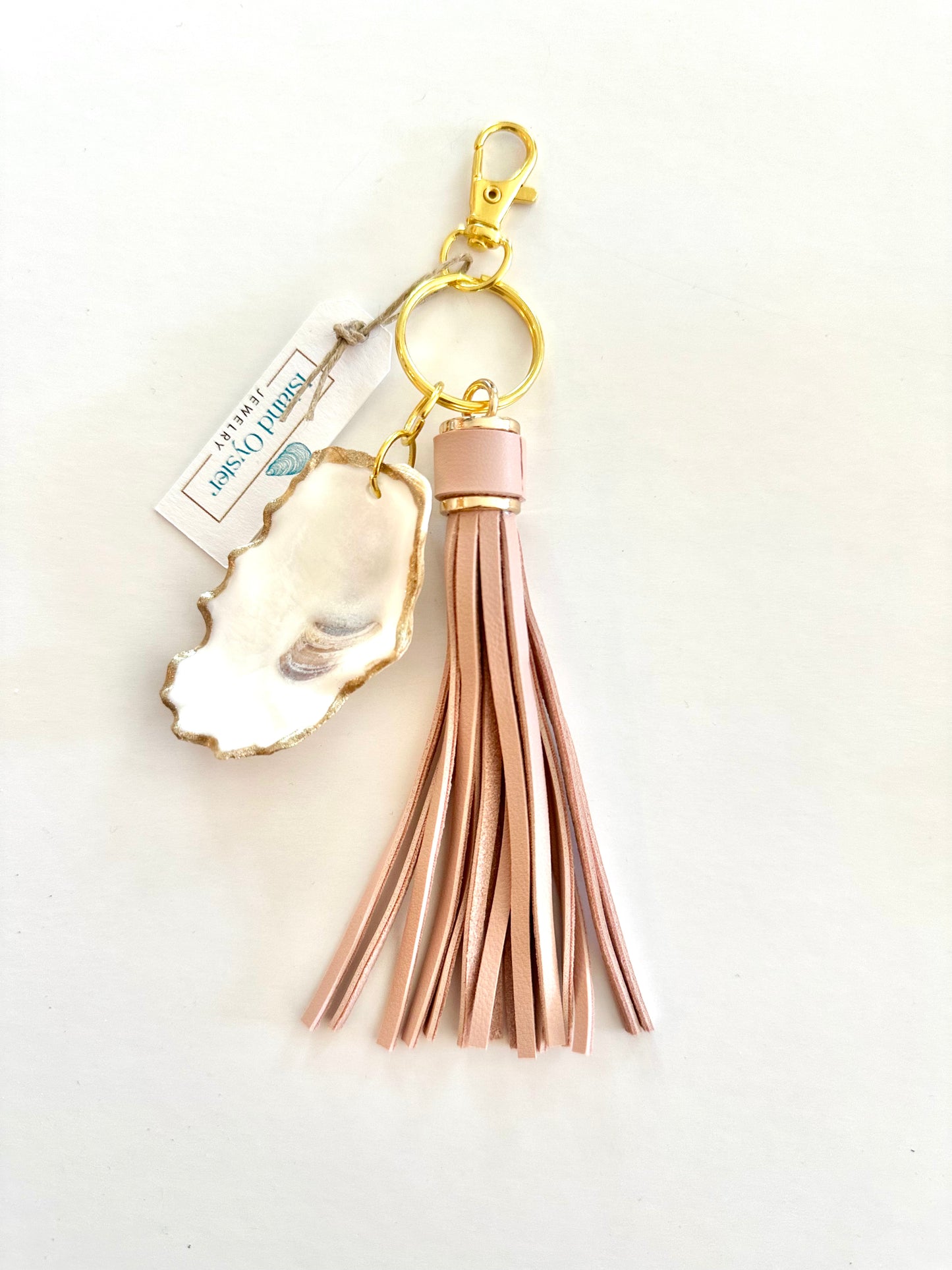 Tassel + Oyster Bag Charm / Keychain