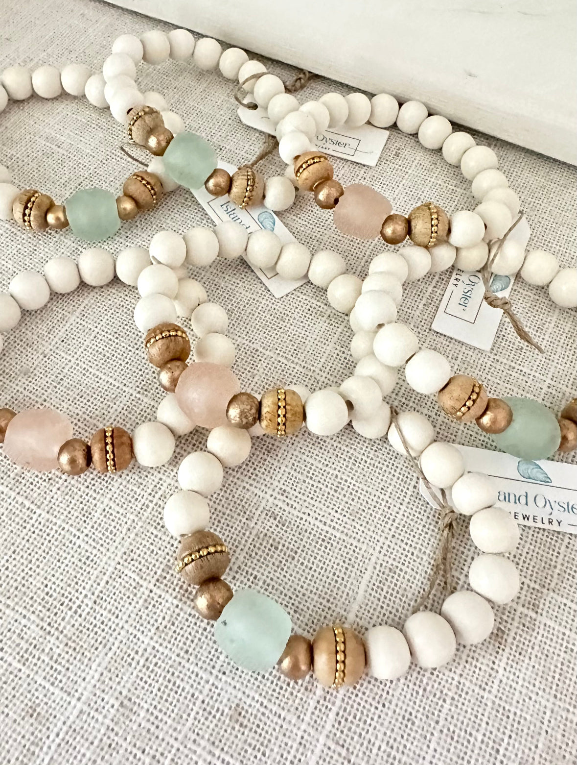 Sea Glass + Coconut Bracelet | 2 Colors