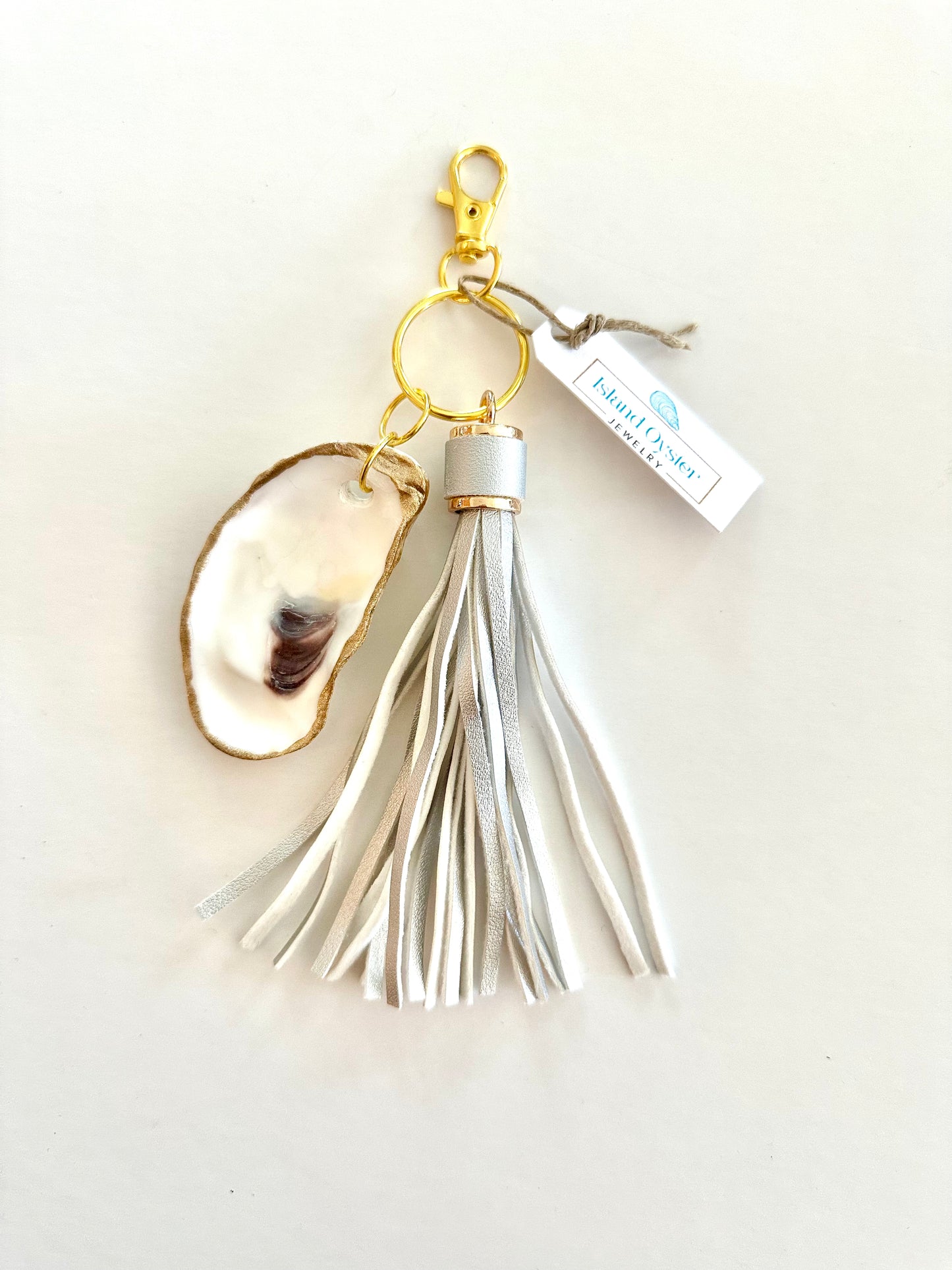 Tassel + Oyster Bag Charm / Keychain