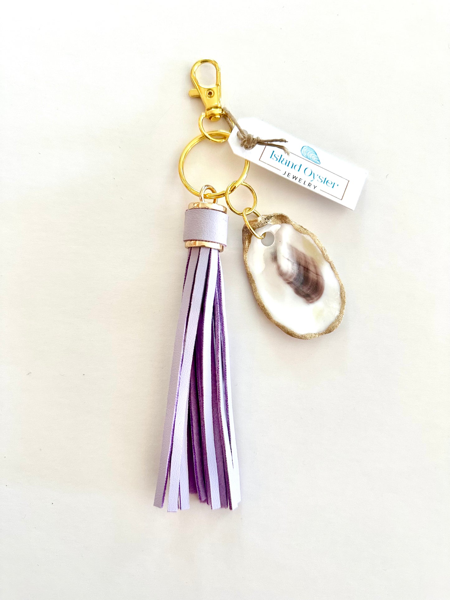 Tassel + Oyster Bag Charm / Keychain