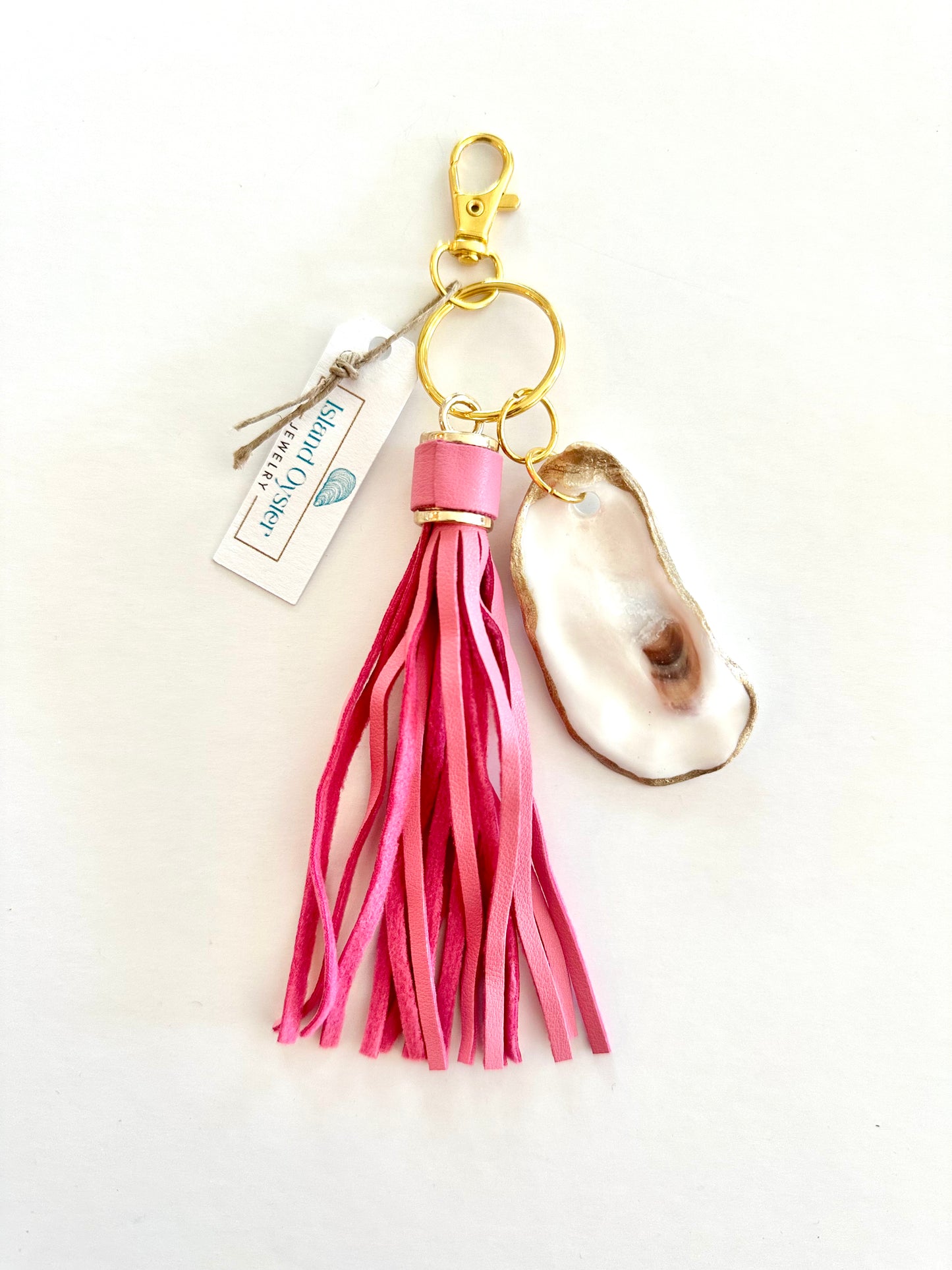 Tassel + Oyster Bag Charm / Keychain