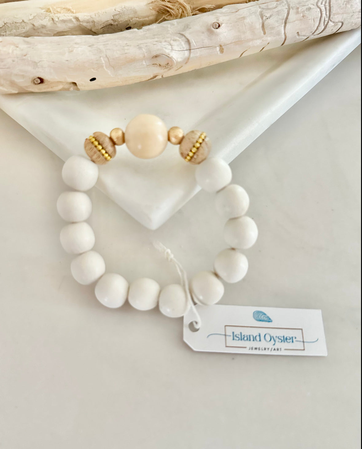 Pulsera de cuentas de turquesa jaspeada