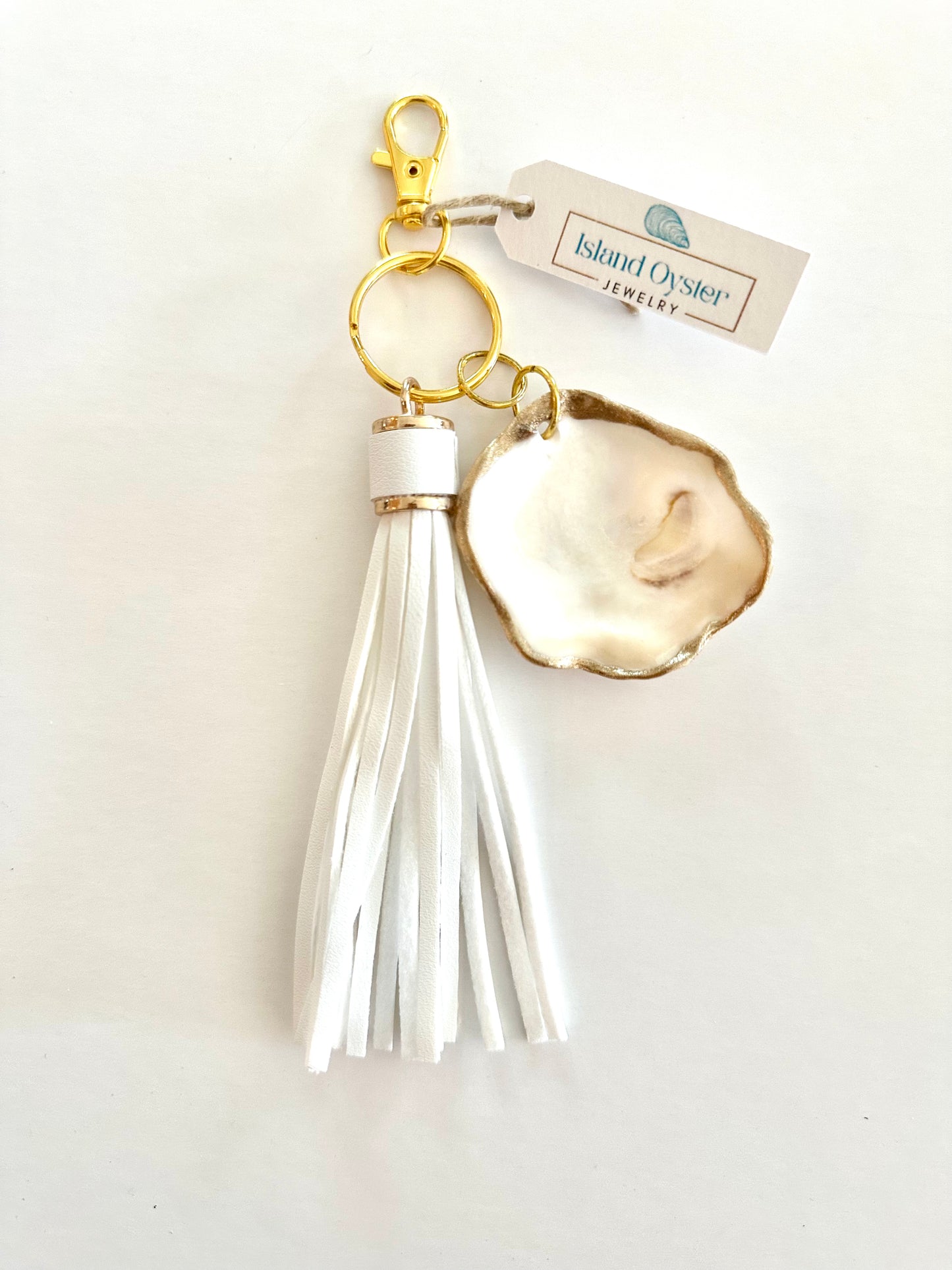 Tassel + Oyster Bag Charm / Keychain