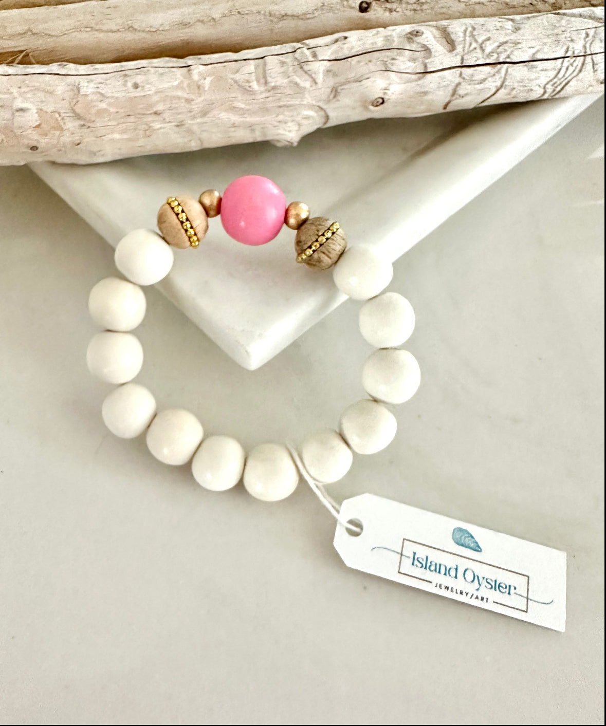 Pulsera de cuentas de turquesa jaspeada