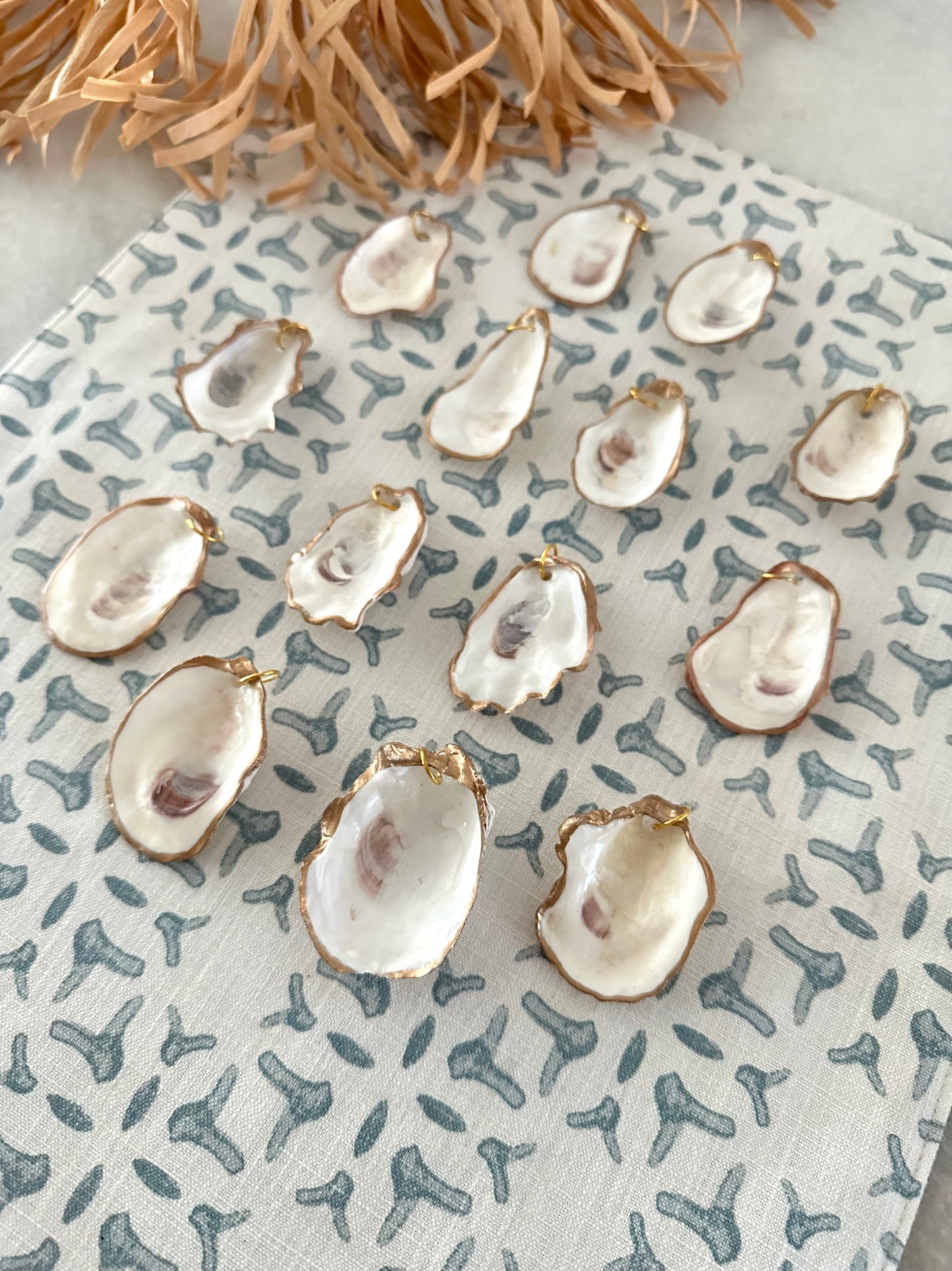 Gilded Oyster Shell Pendant