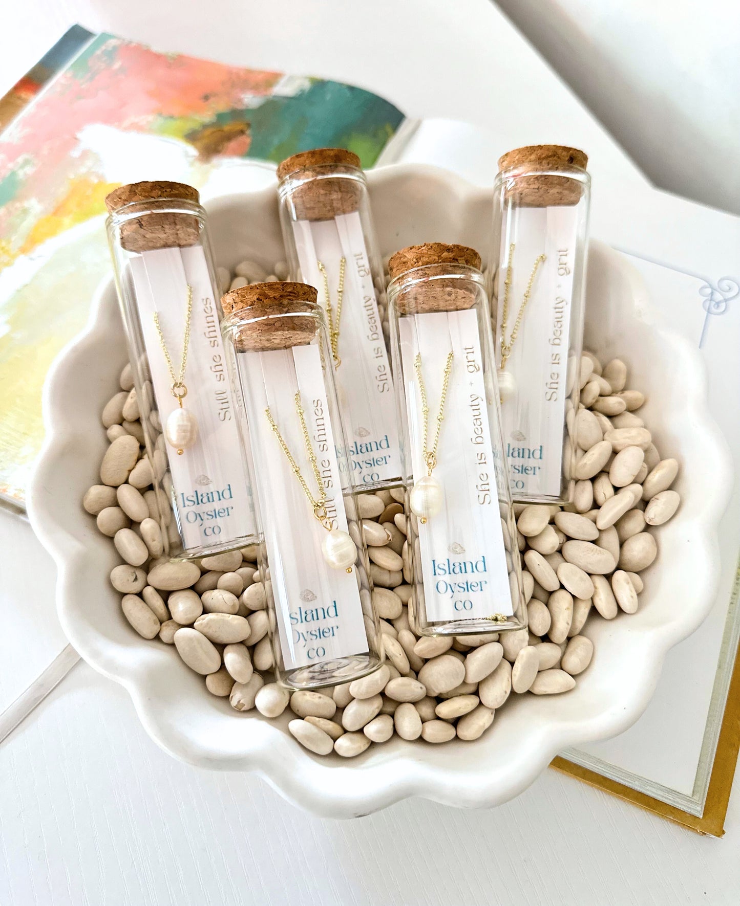 Island Oyster Necklace | ‘Message in a Bottle Collection’ / 2 styles