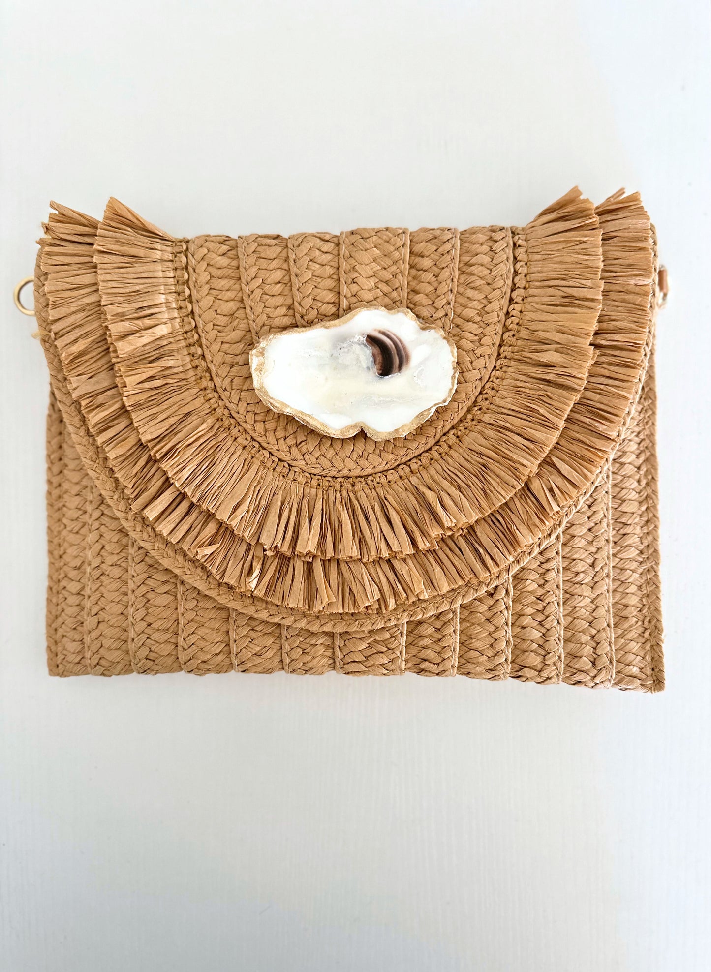 Island Oyster Straw Clutch | 5 Colors