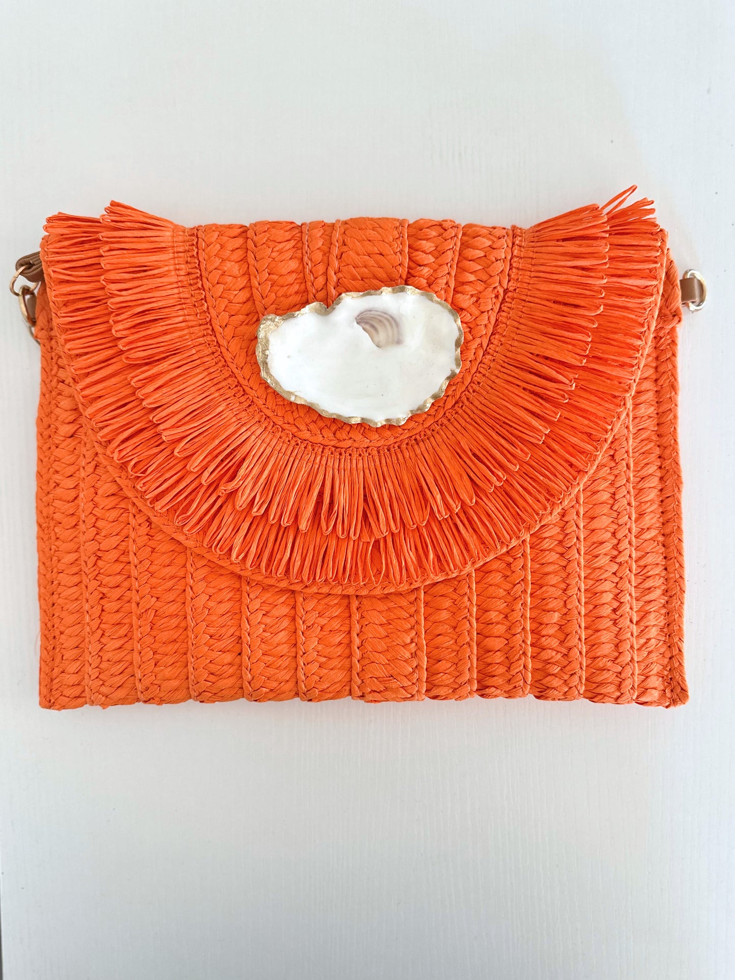 Island Oyster Straw Clutch | 5 Colors