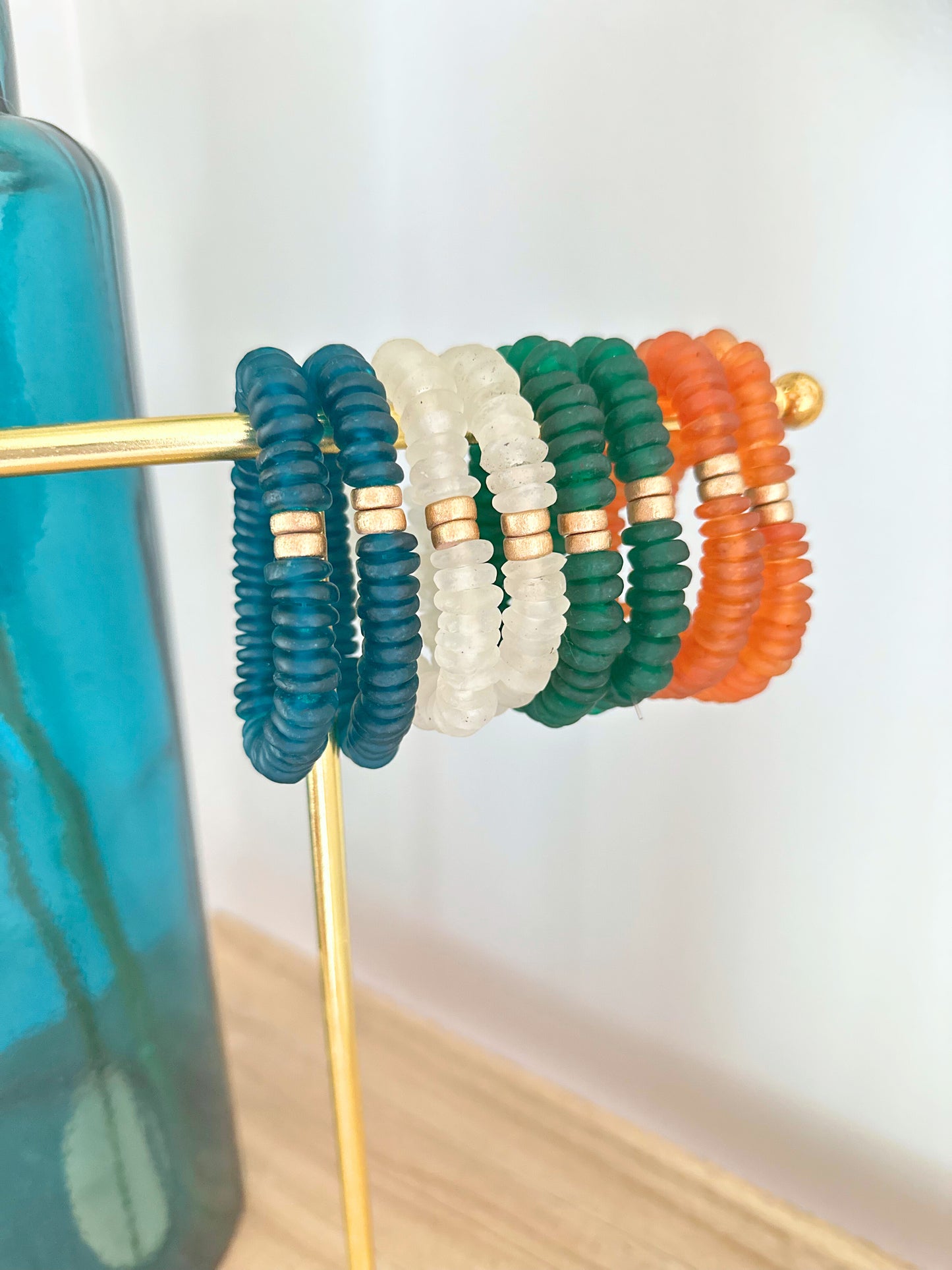 Salt + Sol Sea Glass Disc Bracelet