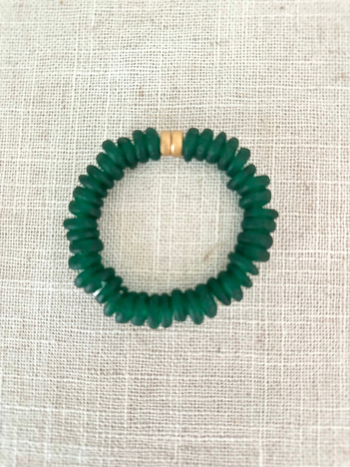 Salt + Sol Sea Glass Disc Bracelet