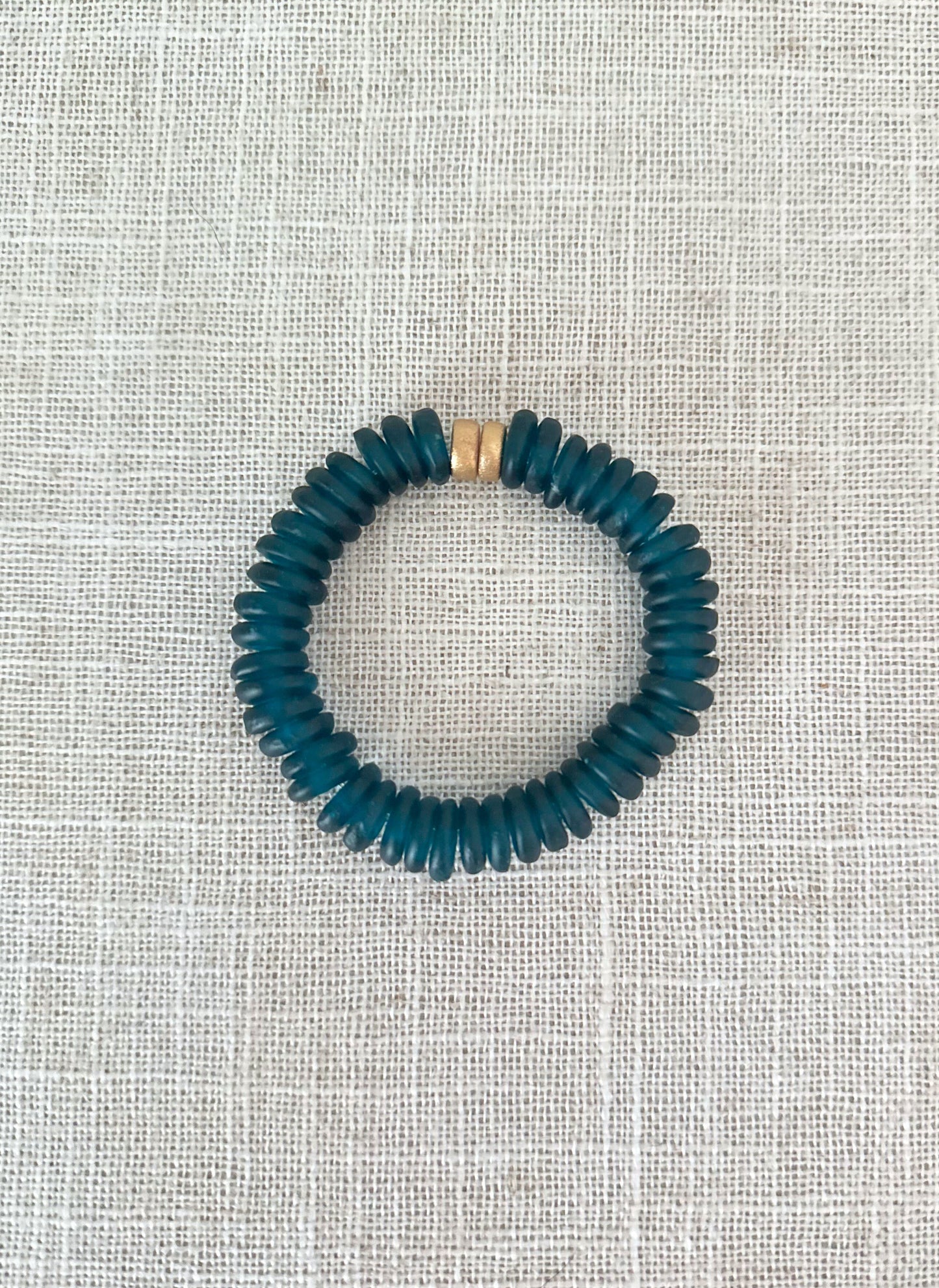 Salt + Sol Sea Glass Disc Bracelet