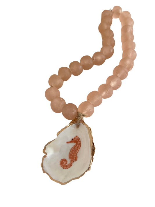 Decorative Sea Glass + Oyster Beads