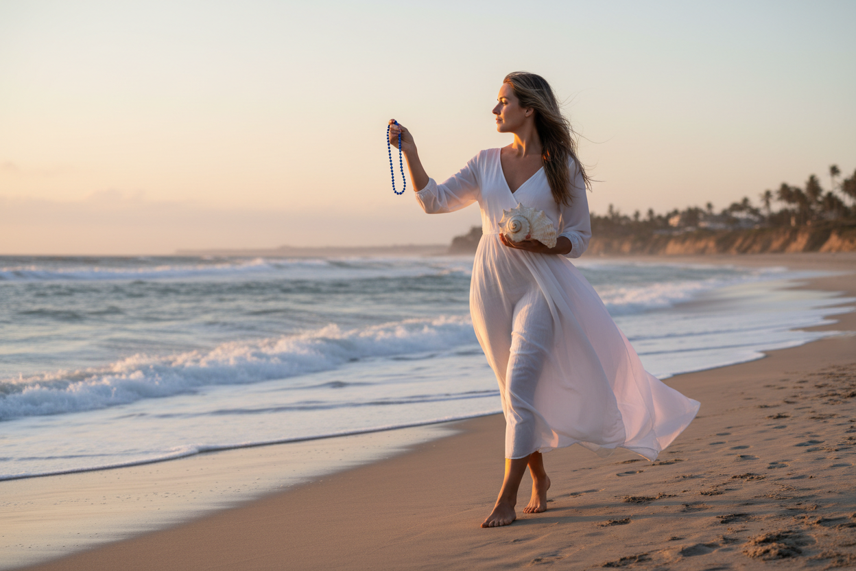 try again with a shorter necklace